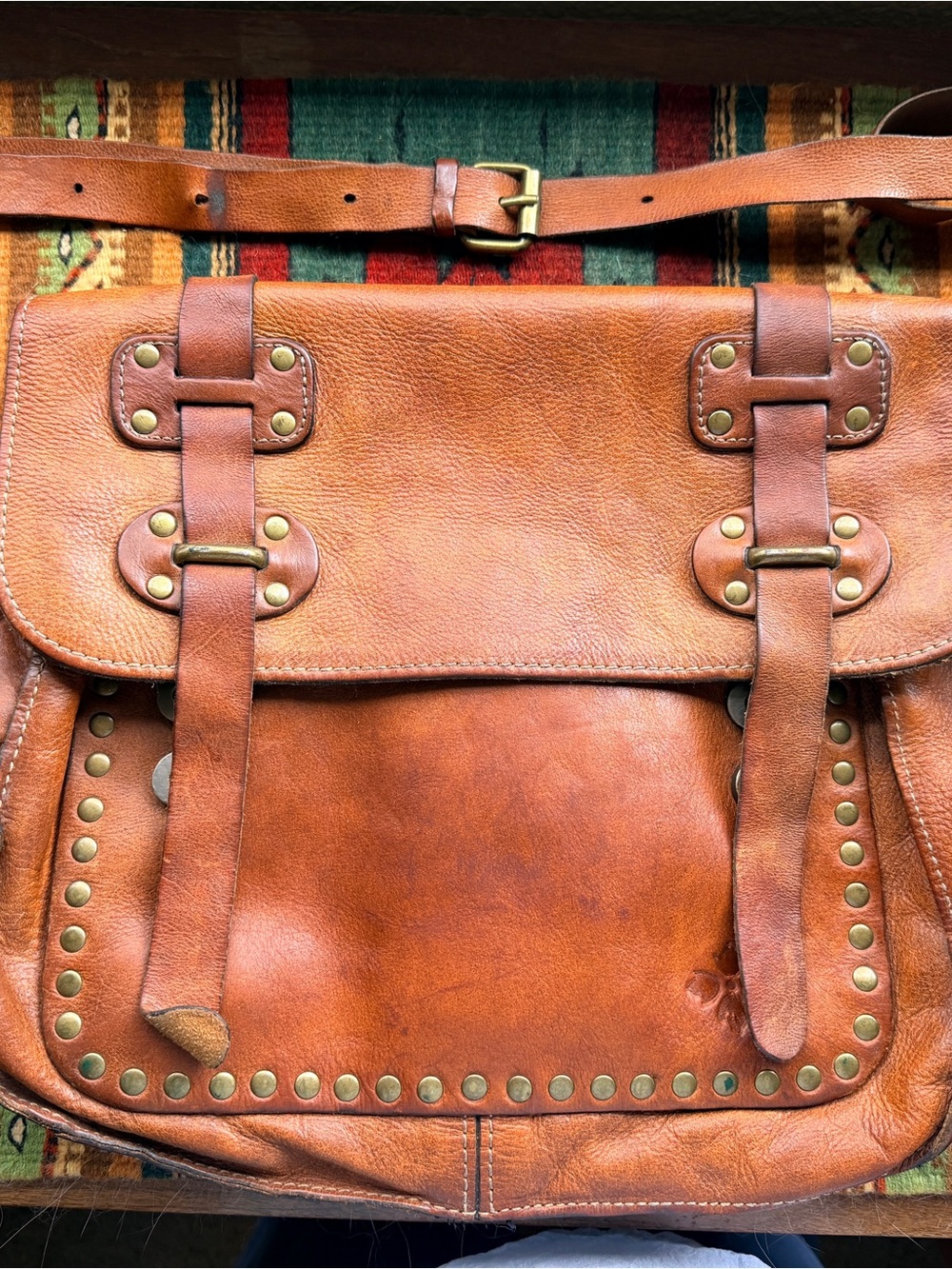 Patricia Nash Gorgeous Leather Messenger Bag- Special piece
